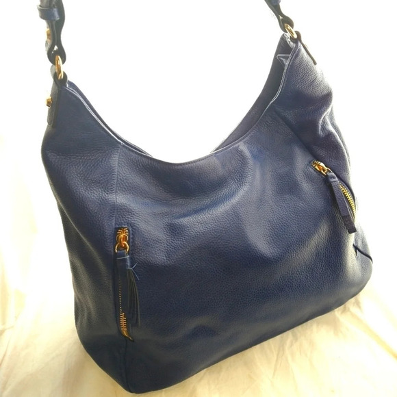 π
ΊORA Delphine True Blue Hobo Satchel NWOT π - Picture 10 of 16
